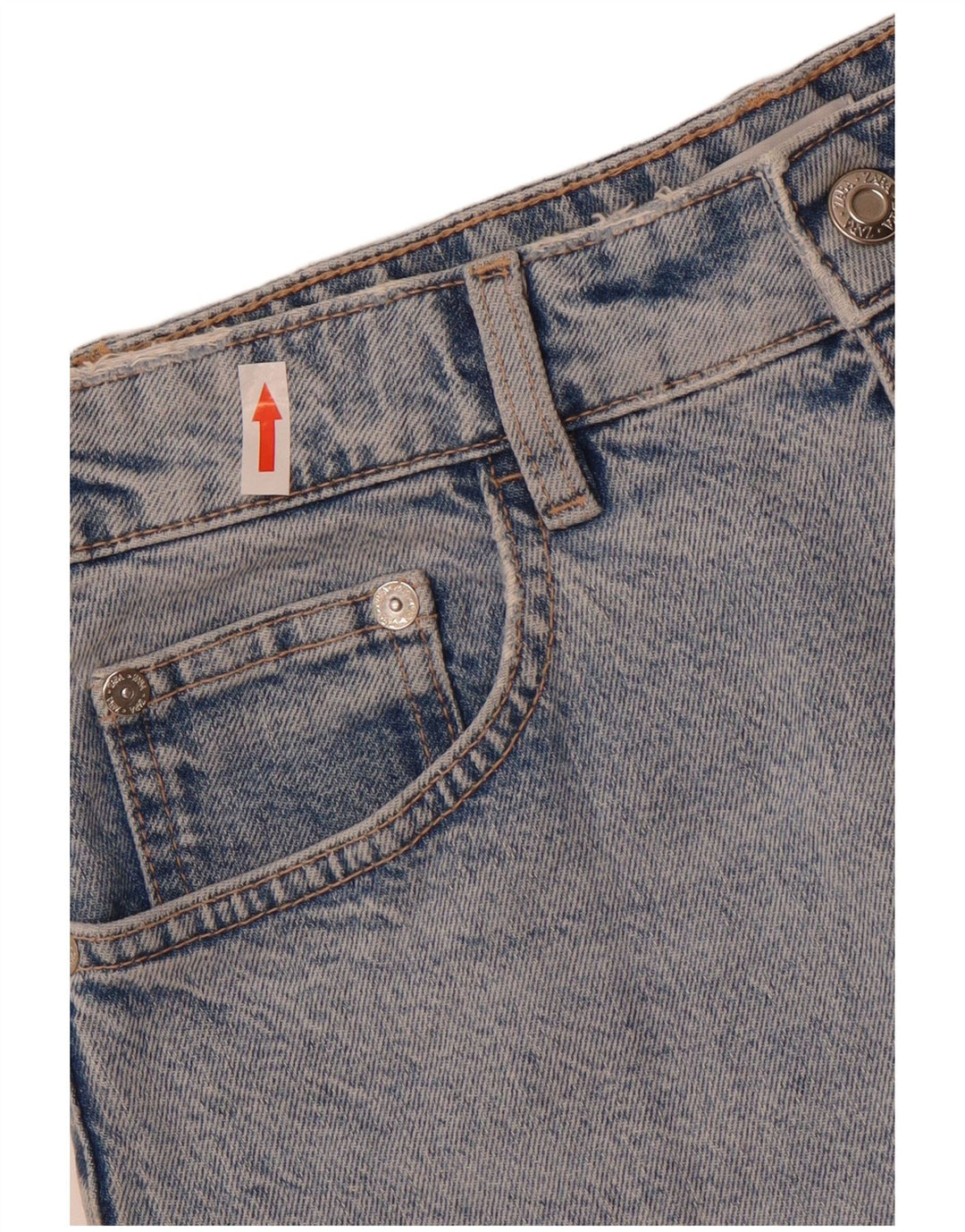 Fusta de blugi pentru femei Zara Medium W28 Bumbac Albastru