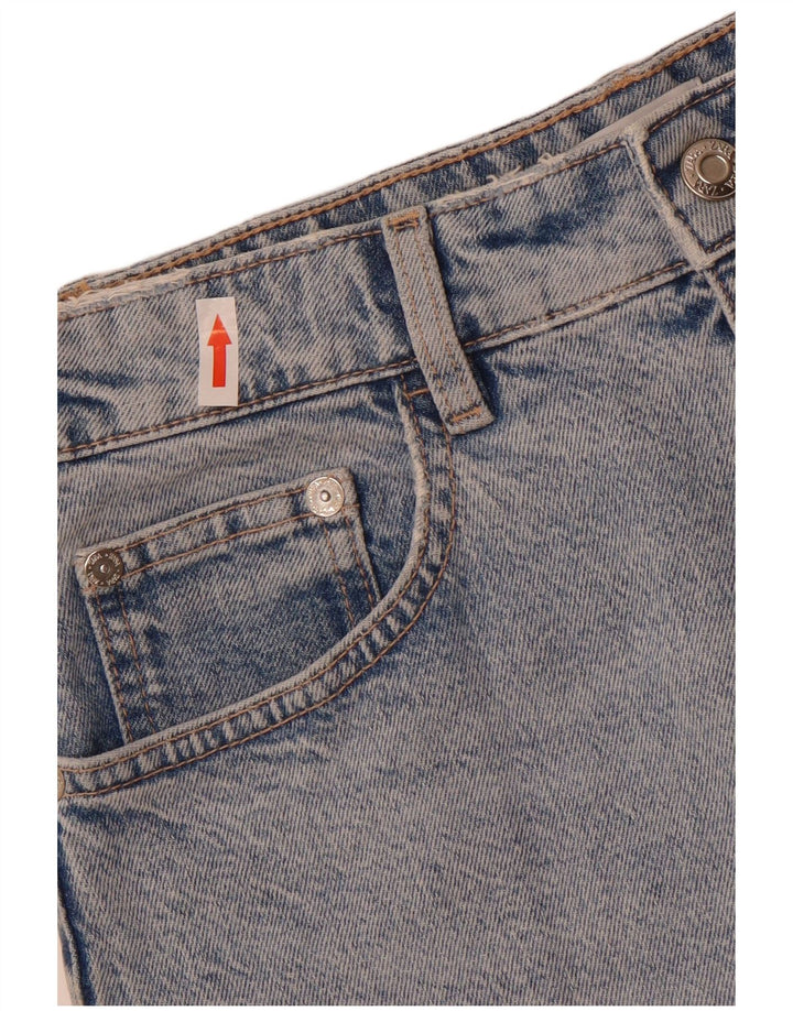 Fusta de blugi pentru femei Zara Medium W28 Bumbac Albastru