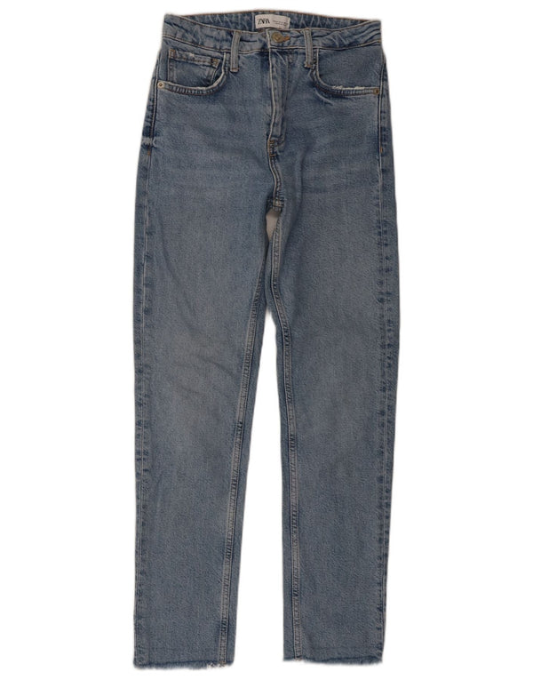 Blugi slim dama ZARA EU 34 2XS W24 L27 Albastru