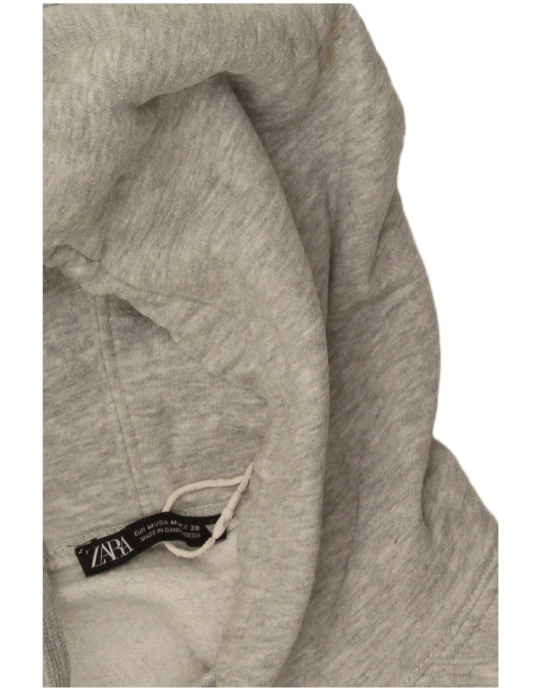 Pulover supradimensionat pentru femei Zara UK 14 Medium Gri Pete