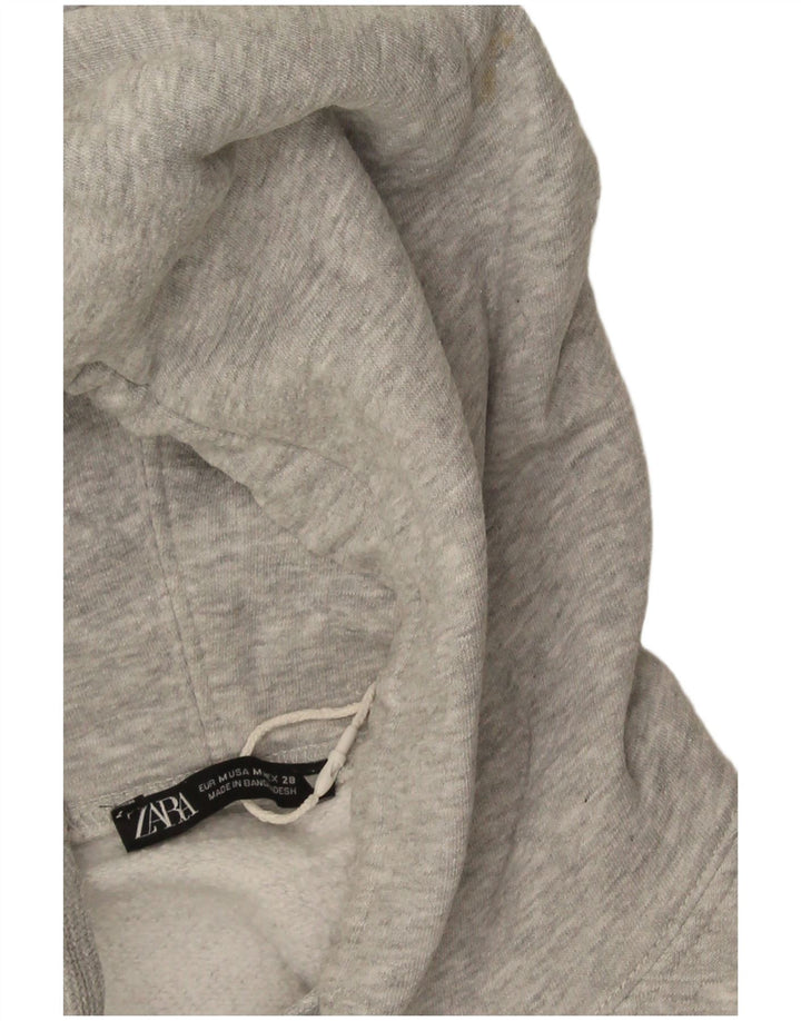 Pulover supradimensionat pentru femei Zara UK 14 Medium Gri Pete