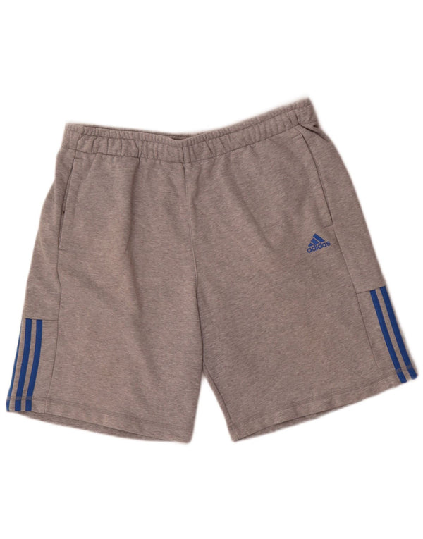Pantaloni scurți sport pentru bărbați Adidas Climalite XL bumbac gri