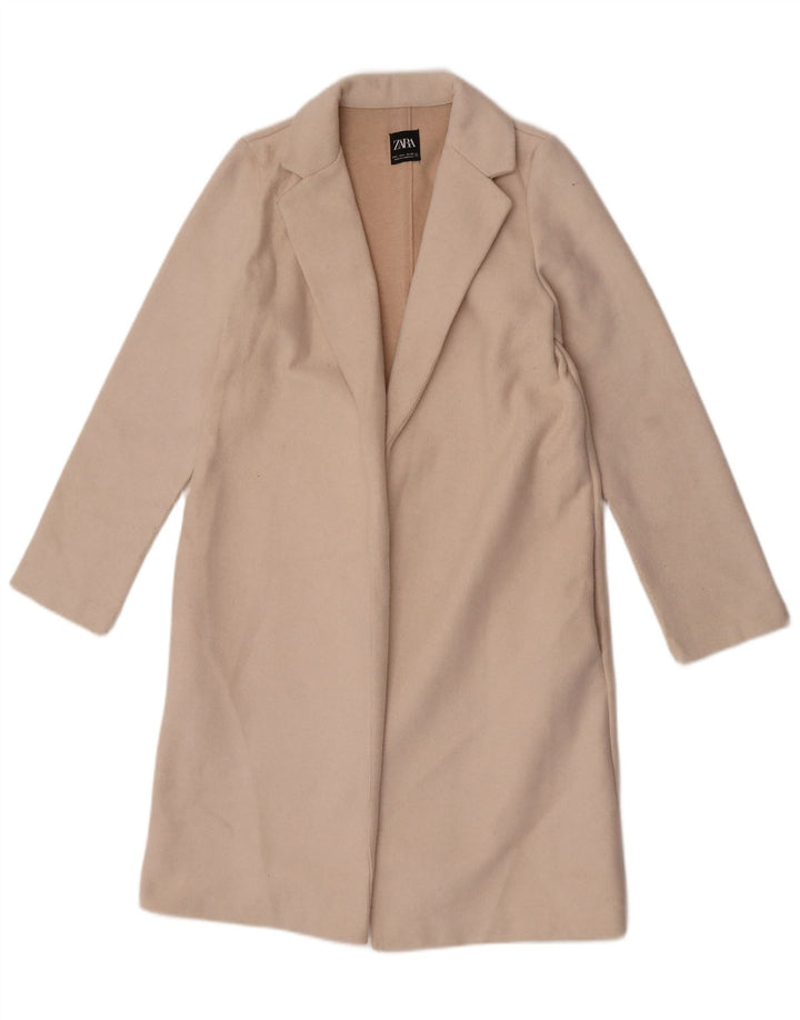Pardesiu deschis pentru femei Zara UK 10 Small Off White
