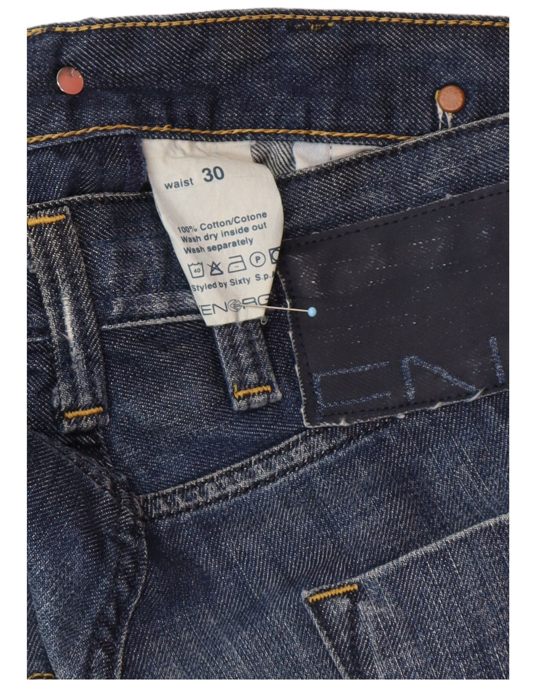 ENERGE Blugi Bootcut pentru bărbați W30 L34 Bumbac albastru