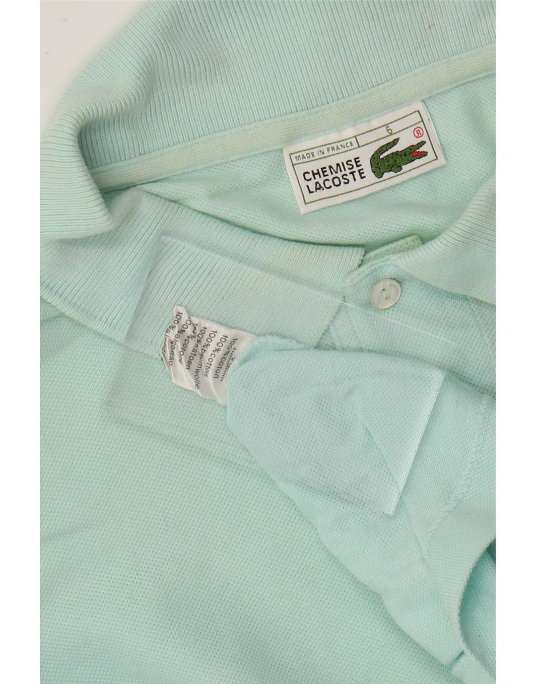 Tricou polo pentru bărbați LACOSTE Mărimea 6 XL Bumbac turcoaz