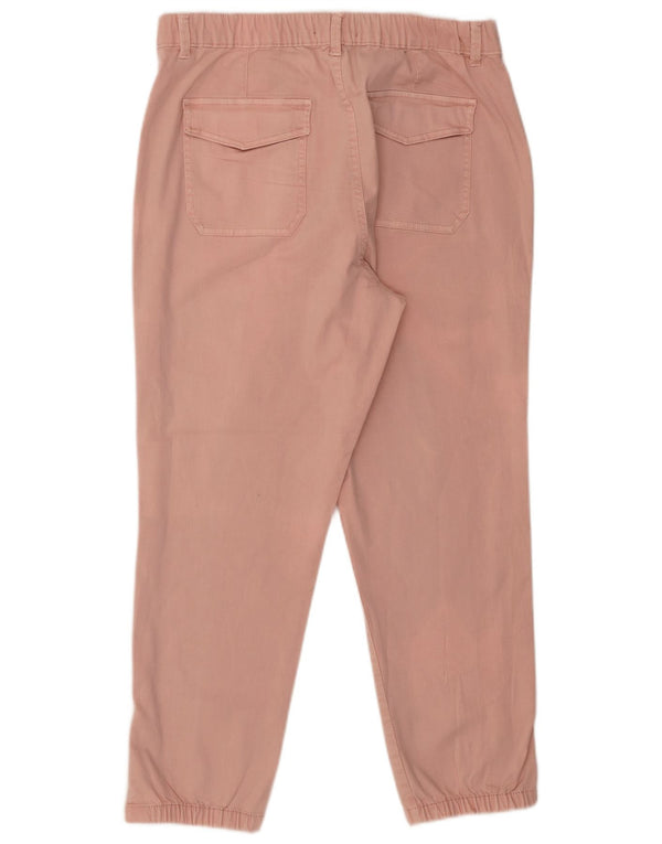 Marks & Spencer Joggeri pentru femei Pantaloni chino UK 16 Large W36 L26 Roz