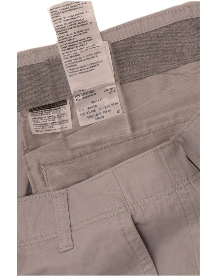 Pantaloni Chino Drepți Dockers pentru bărbați L36 L31 bumbac gri
