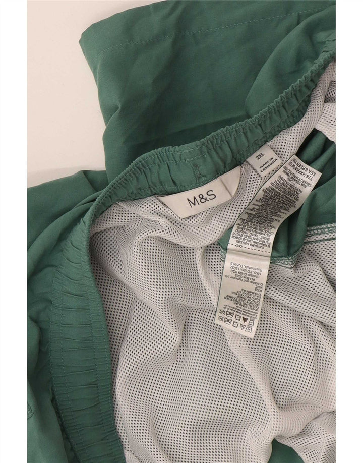 Marks & Spencer Pantaloni scurți de înot pentru bărbați 2XL poliester verde