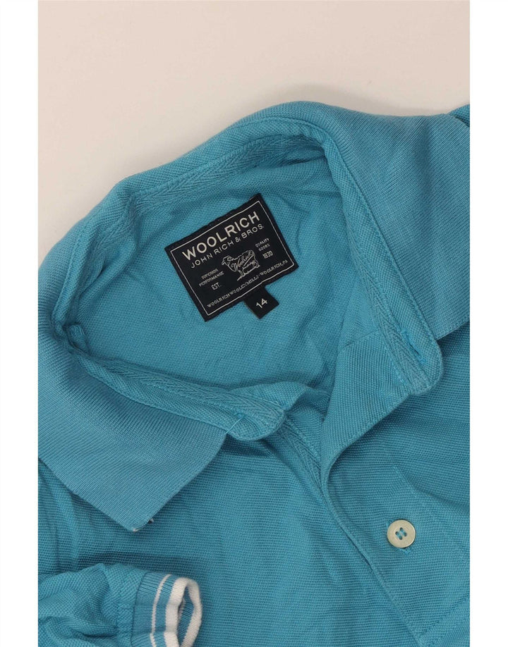 Tricou polo Woolrich pentru baieti 13-14 ani albastru