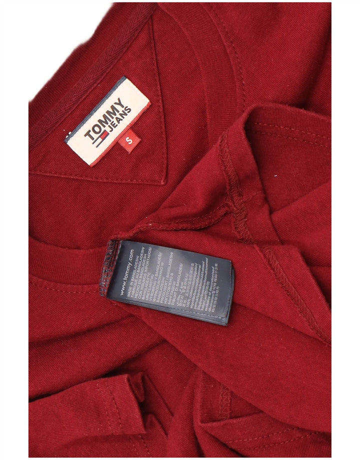 Tricou Tommy Hilfiger pentru bărbați Top mic din bumbac maro