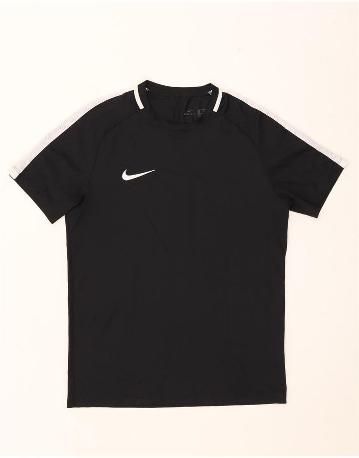 Tricou Nike Dri Fit pentru bărbați Top Mediu Negru Poliester Bloc de culoare