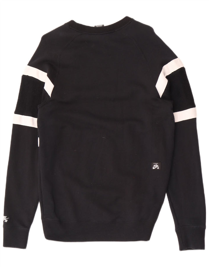 Pulover Nike pentru bărbați, bumbac color bloc negru mediu