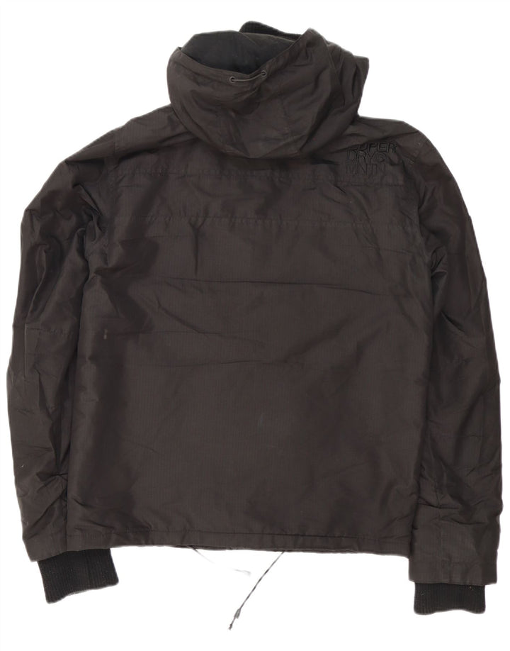 Jachetă de vânt cu glugă Superdry pentru bărbați UK 36 Poliester negru mic