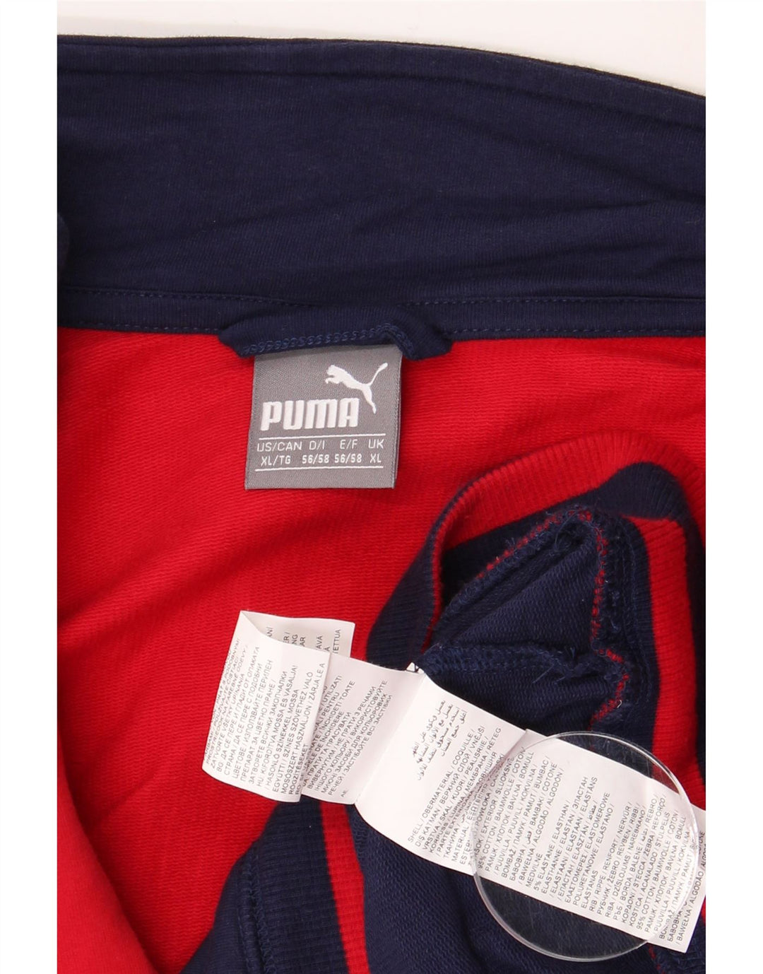 Jachetă de trening pentru bărbați Puma, XL, din bumbac colorblock, albastru bleumarin