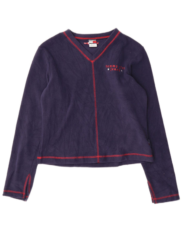 Bluză Crop Loose Fit pentru femei Tommy Hilfiger UK 10 Mic Bleumarin