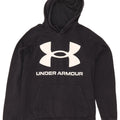 UNDER ARMOUR Mens Graphic Hoodie Jumper Medium Black Cotton