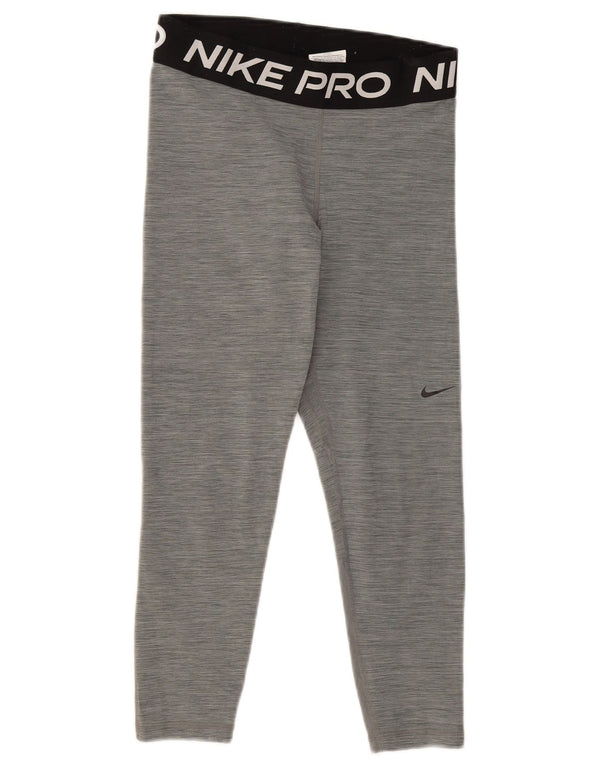 Leggings cu grafică Nike Dri Fit Capri pentru femei Marea Britanie 14, gri mijlociu, sport cu pături