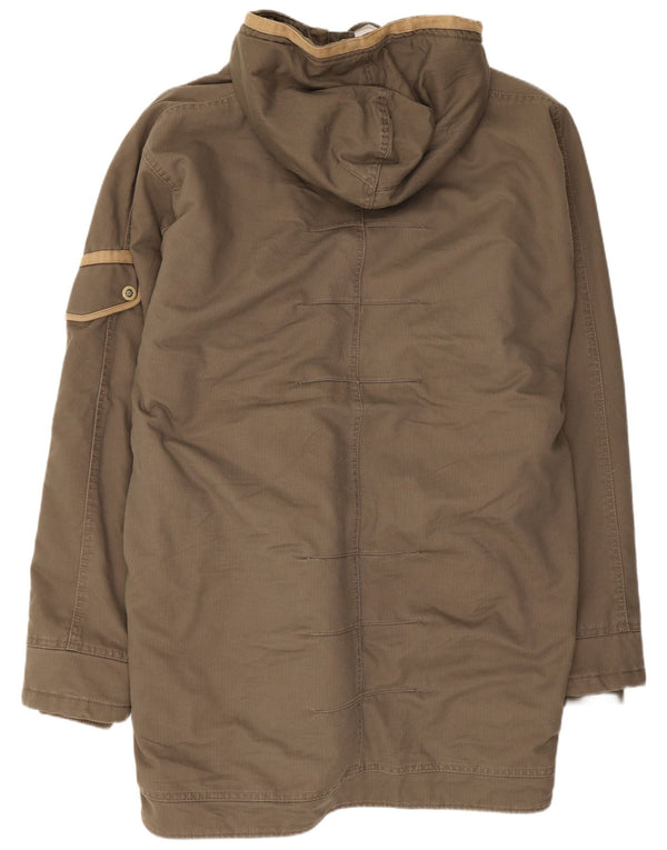 Jachetă parka cu glugă Helly Hansen pentru bărbați UK 42 XL bumbac maro