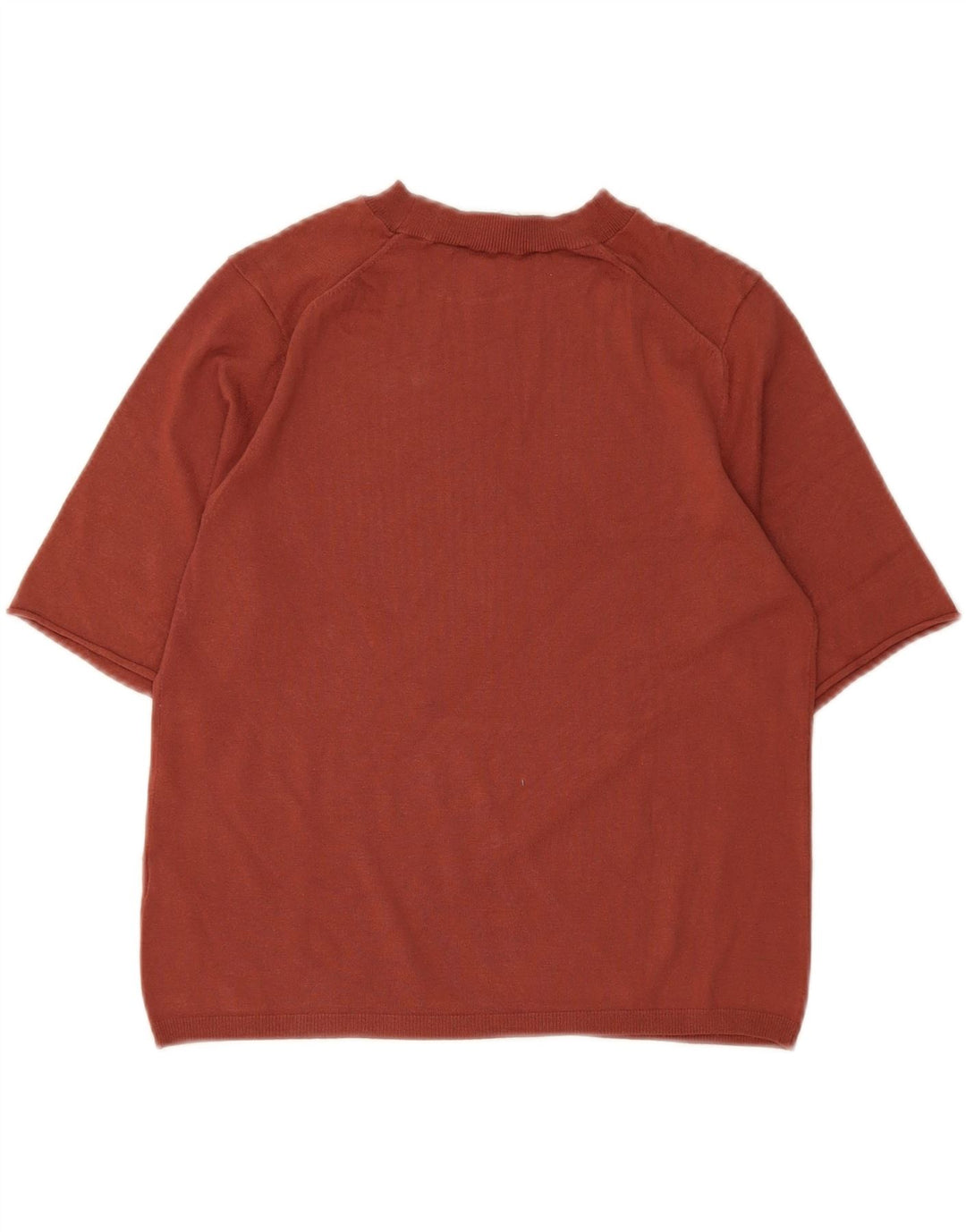 ZARA Womens T-Shirt Top UK 14 Large Red Viscose Vintage Zara and Second-Hand Zara from Messina Hembry 