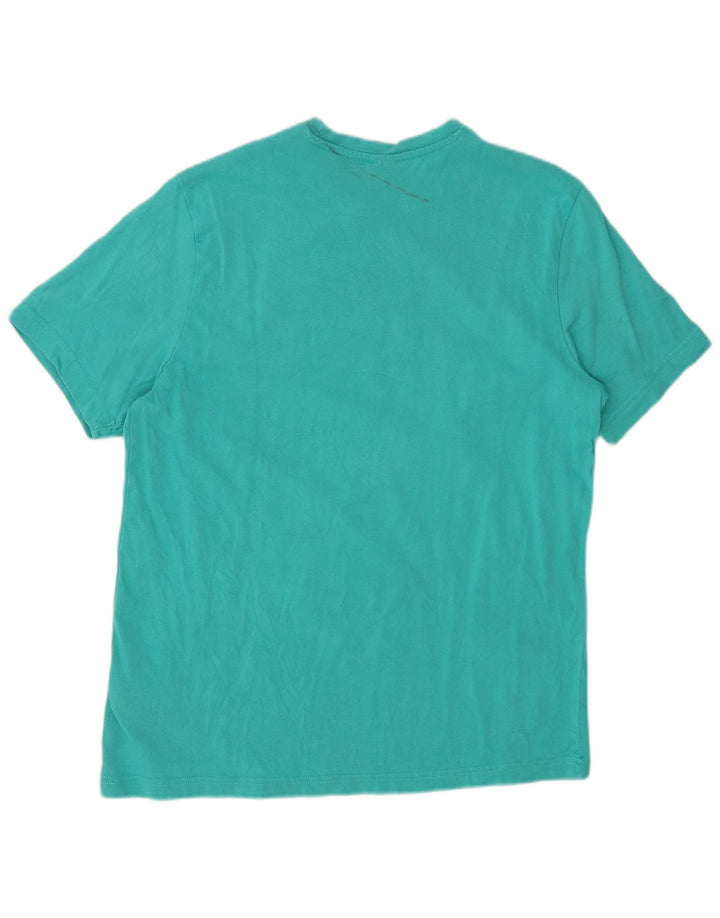 Tricou grafic clasic pentru bărbați REEBOK Top din bumbac turcoaz mediu