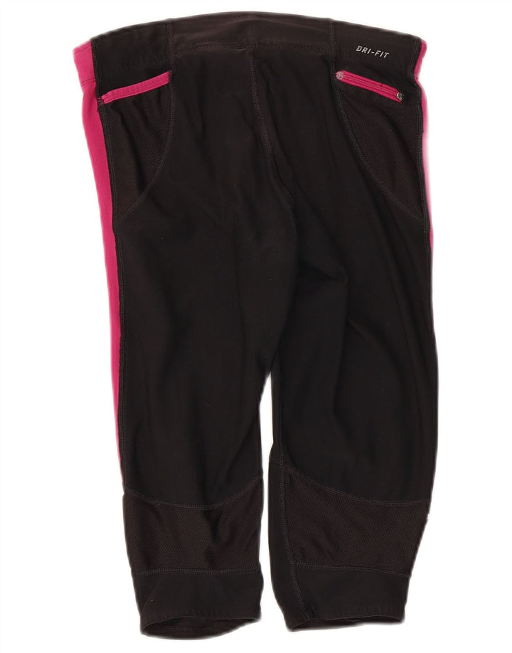 Leggings Capri Nike pentru femei UK 8 Mici, negru, poliester color bloc