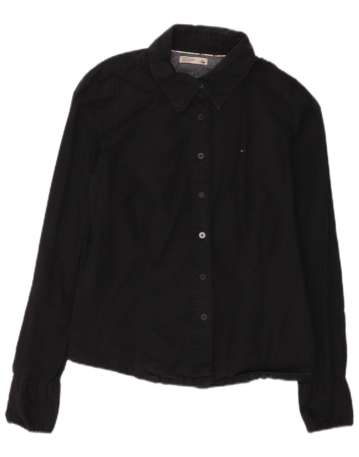 Cămașă Tommy Hilfiger pentru femei UK 12 Medium Black Bumbac