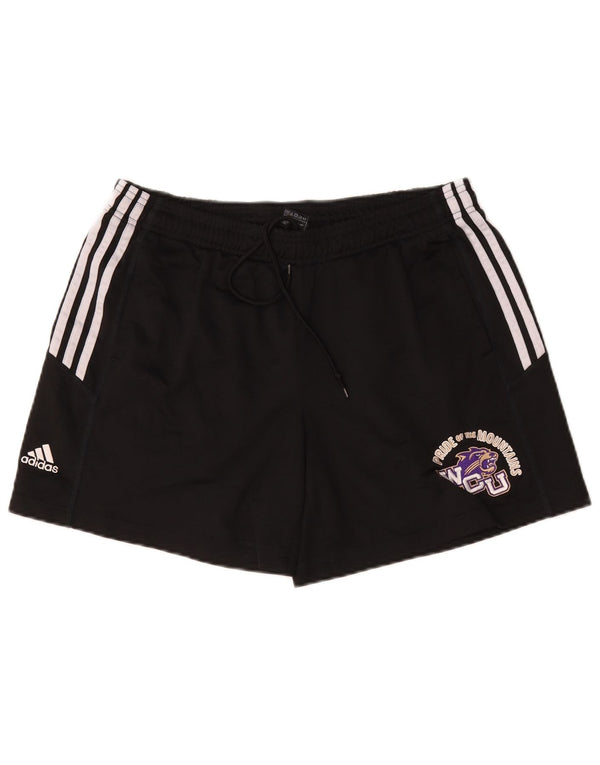 Pantaloni scurți sport Adidas pentru femei Western Carolina University UK 16 Large Black