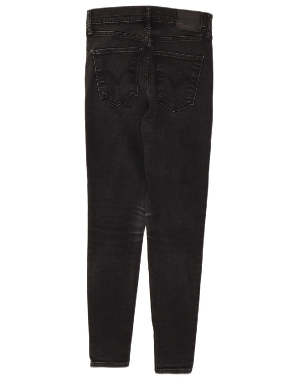 Blugi super skinny pentru femei cu talie înaltă Levi's W26 L28 bumbac gri