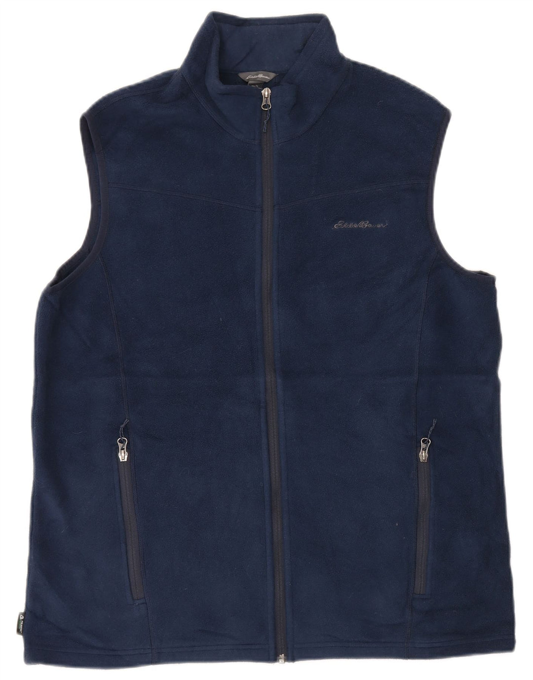 Gilet pentru bărbați din lână Eddie Bauer UK 40, mare, albastru, poliester