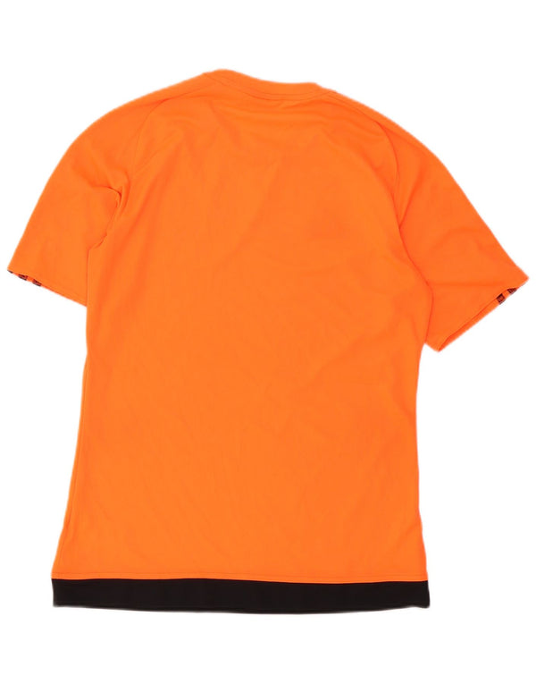 Tricou Adidas Climalite pentru bărbați Top mic portocaliu din poliester