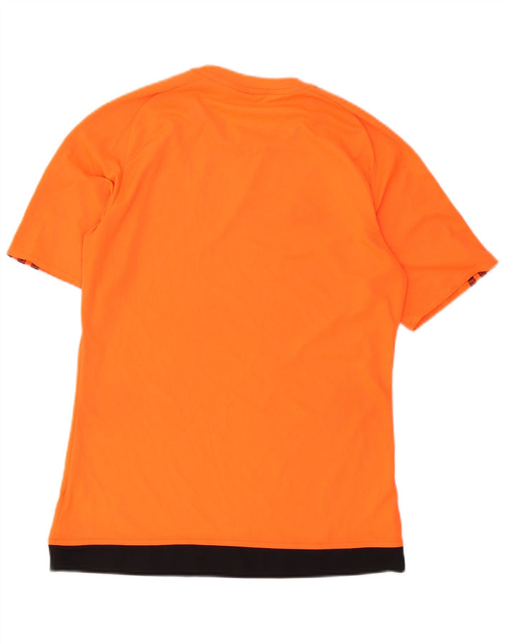Tricou Adidas Climalite pentru bărbați Top mic portocaliu din poliester