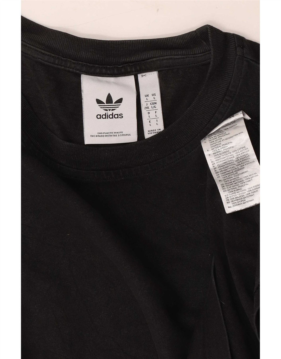 Tricou pentru bărbați Adidas Top mare, negru, bumbac