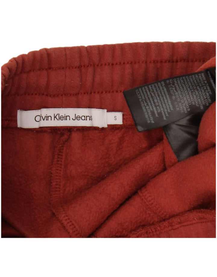 CALVIN KLEIN Pantaloni de trening grafic pentru bărbați Pantaloni de jogging Bumbac maro mic