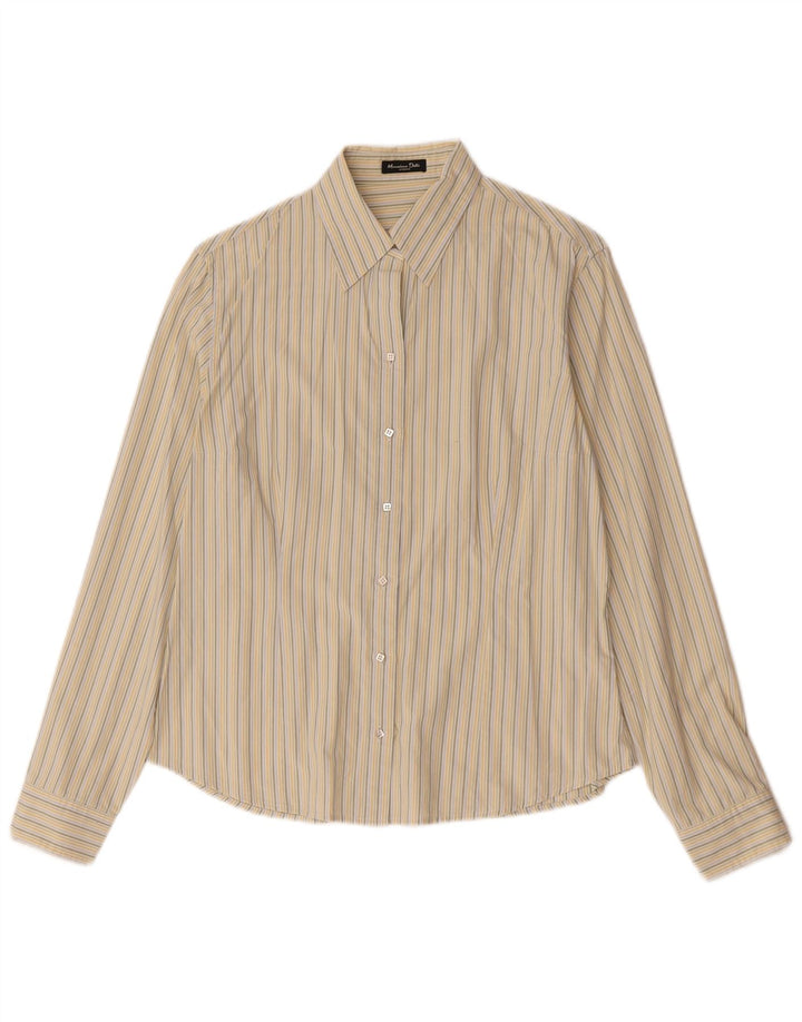 Cămașă Massimo Dutti pentru femei UK 14 Medium Beige Dună Mătase