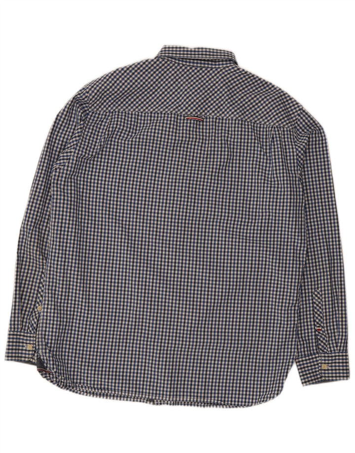 Cămașă pentru bărbați Tommy Hilfiger, XL, bumbac vichy albastru