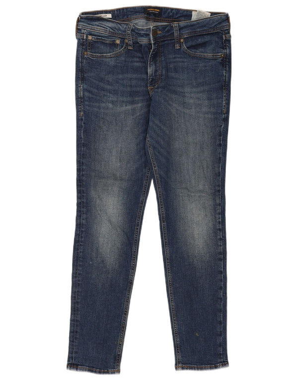 Jack & Jones Blugi pentru bărbați Liam Skinny W32 L30 Bumbac albastru