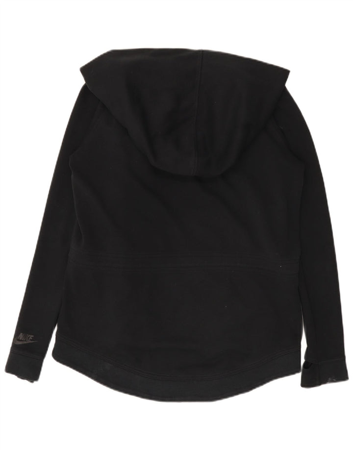 Pulover Nike pentru femei, supradimensionat, cu fermoar, UK 10, negru