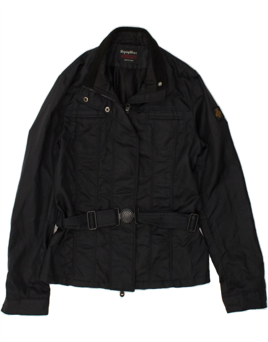 REFRIGIWEAR Girls Windbreaker Jacket 13-14 Years Black Polyamide | Vintage Refrigiwear | Thrift | Second-Hand Refrigiwear | Used Clothing | Messina Hembry 