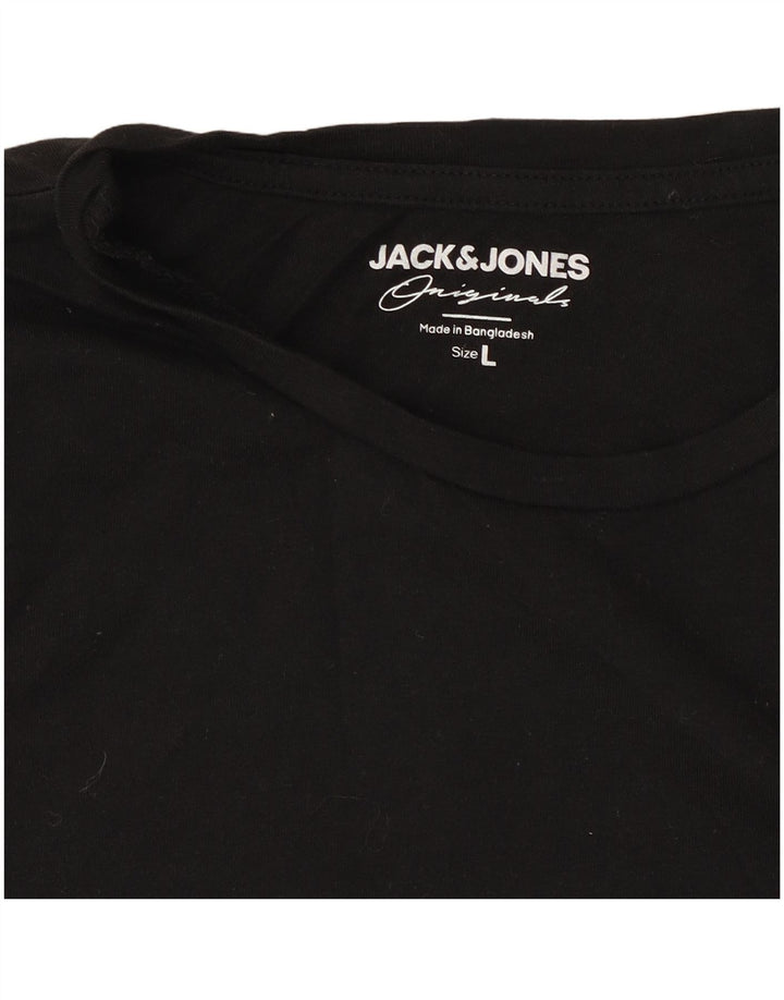 Tricou Jack & Jones pentru bărbați Top mare negru