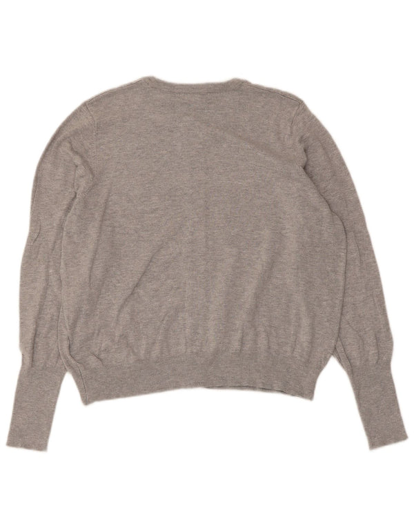 Marks & Spencer Pulover Crop Cardigan pentru femei UK 20 2XL Gri Viscoza