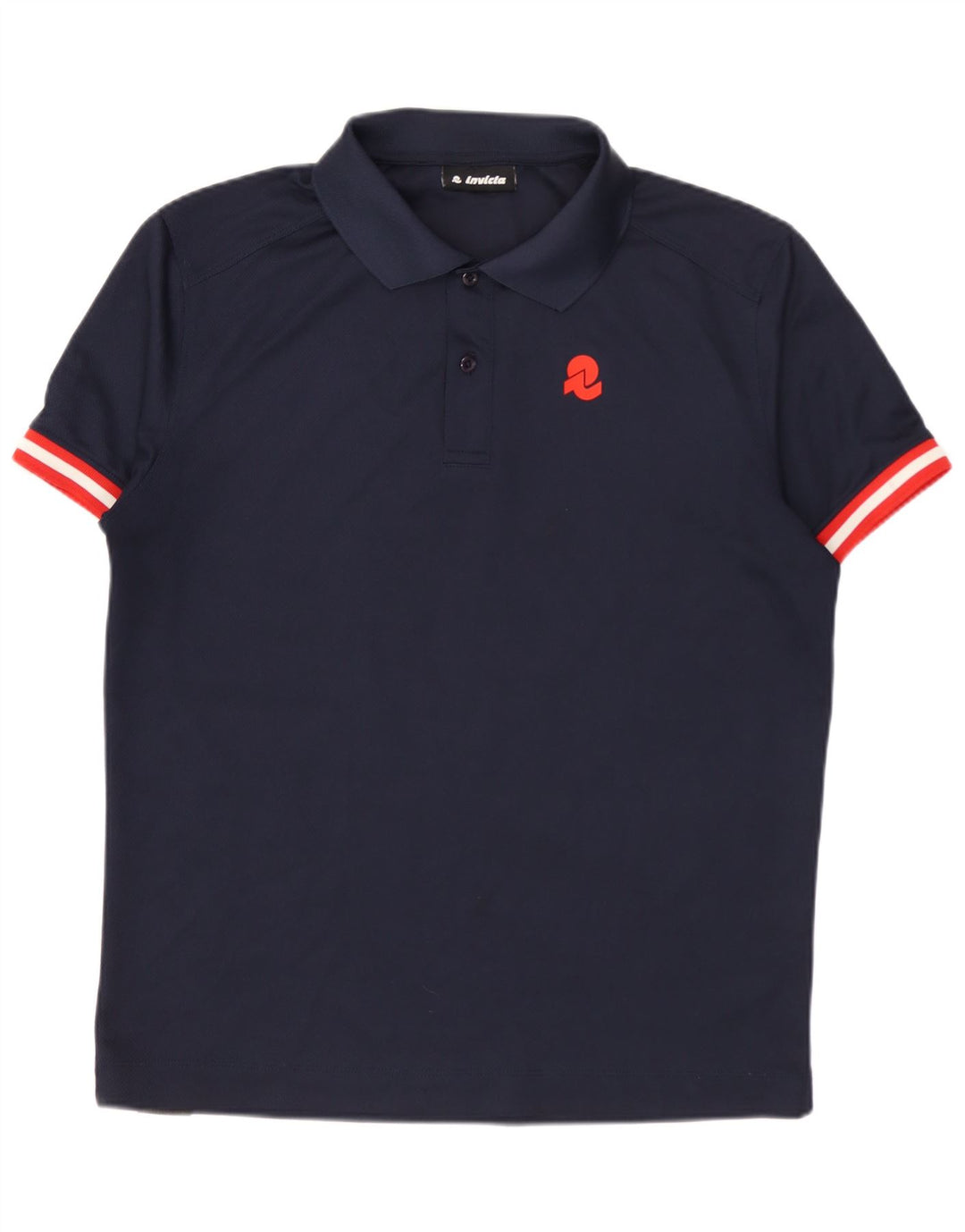 Tricou polo Invicta pentru bărbați, poliester bleumarin mic