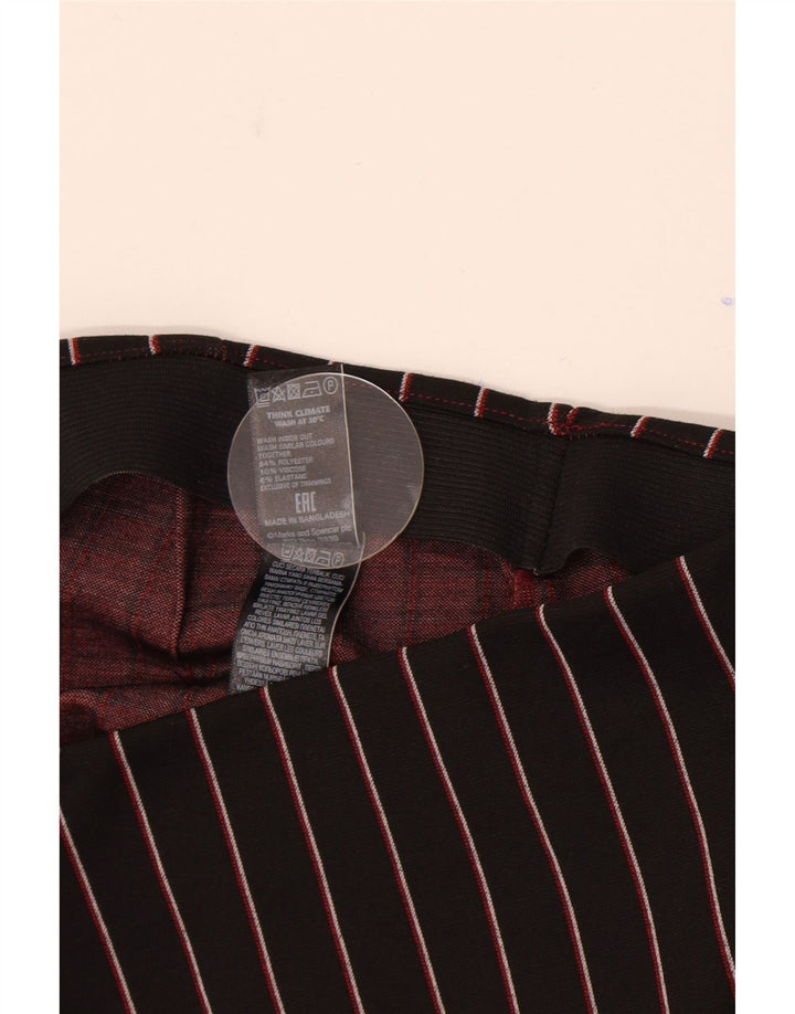 Fusta mini pentru femei Marks & Spencer UK 8 Small W26 Poliester cu dungi negre