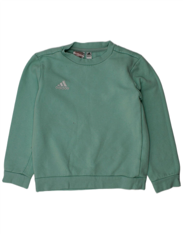 Adidas Băieți Pulover Pulover 7-8 Ani Verde Bumbac