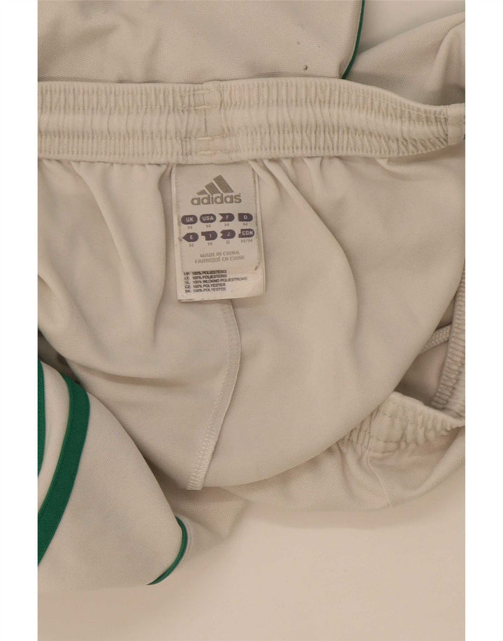Pantaloni scurți sport pentru bărbați Adidas Climalite, poliester alb mediu