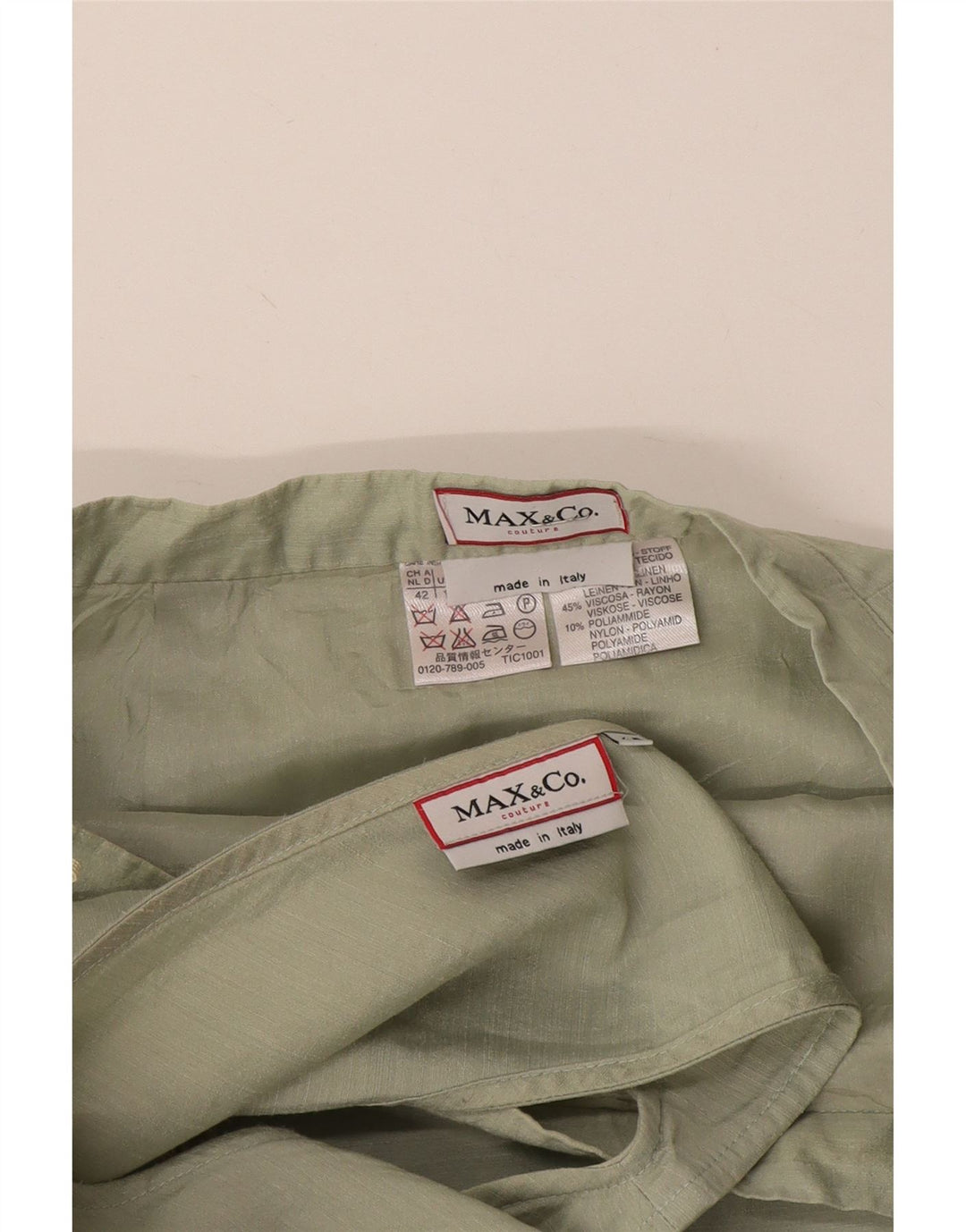 Set fuste 2 piese pentru femei Max & Co. IT 42 Medium W30 Green Linen