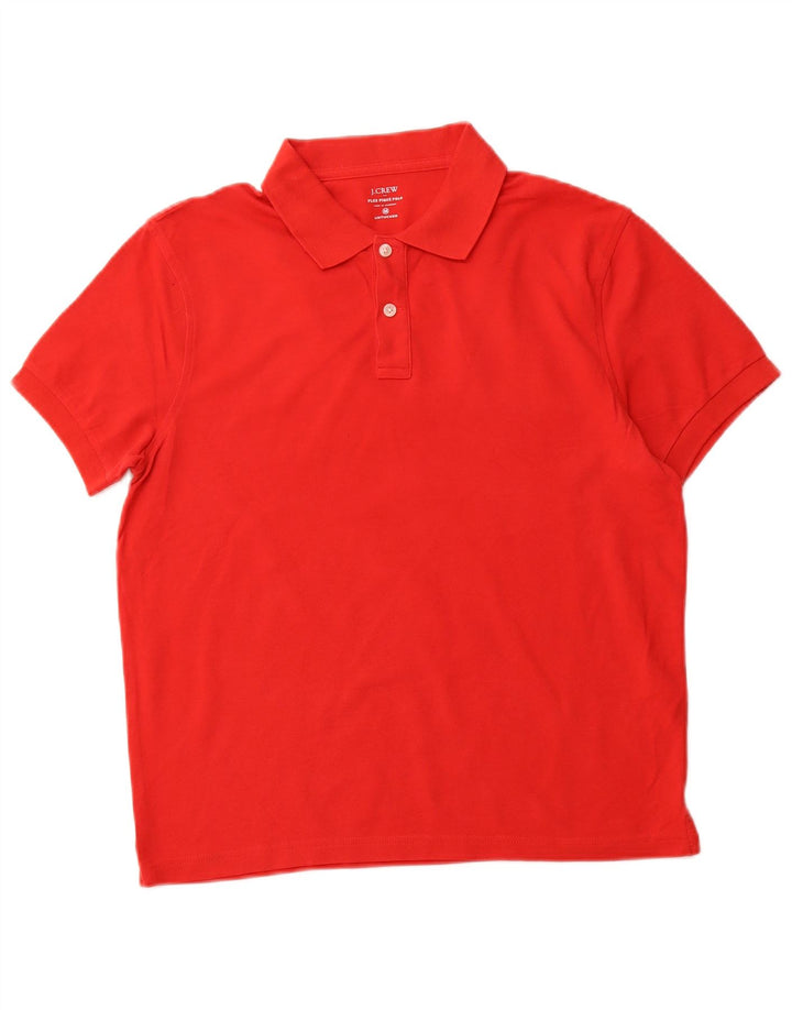 Tricou polo pentru bărbați J. CREW, bumbac roșu mediu