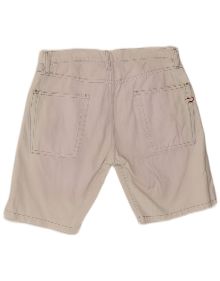 DIESEL Pantaloni scurți din denim pentru femei W31 bumbac alb mediu