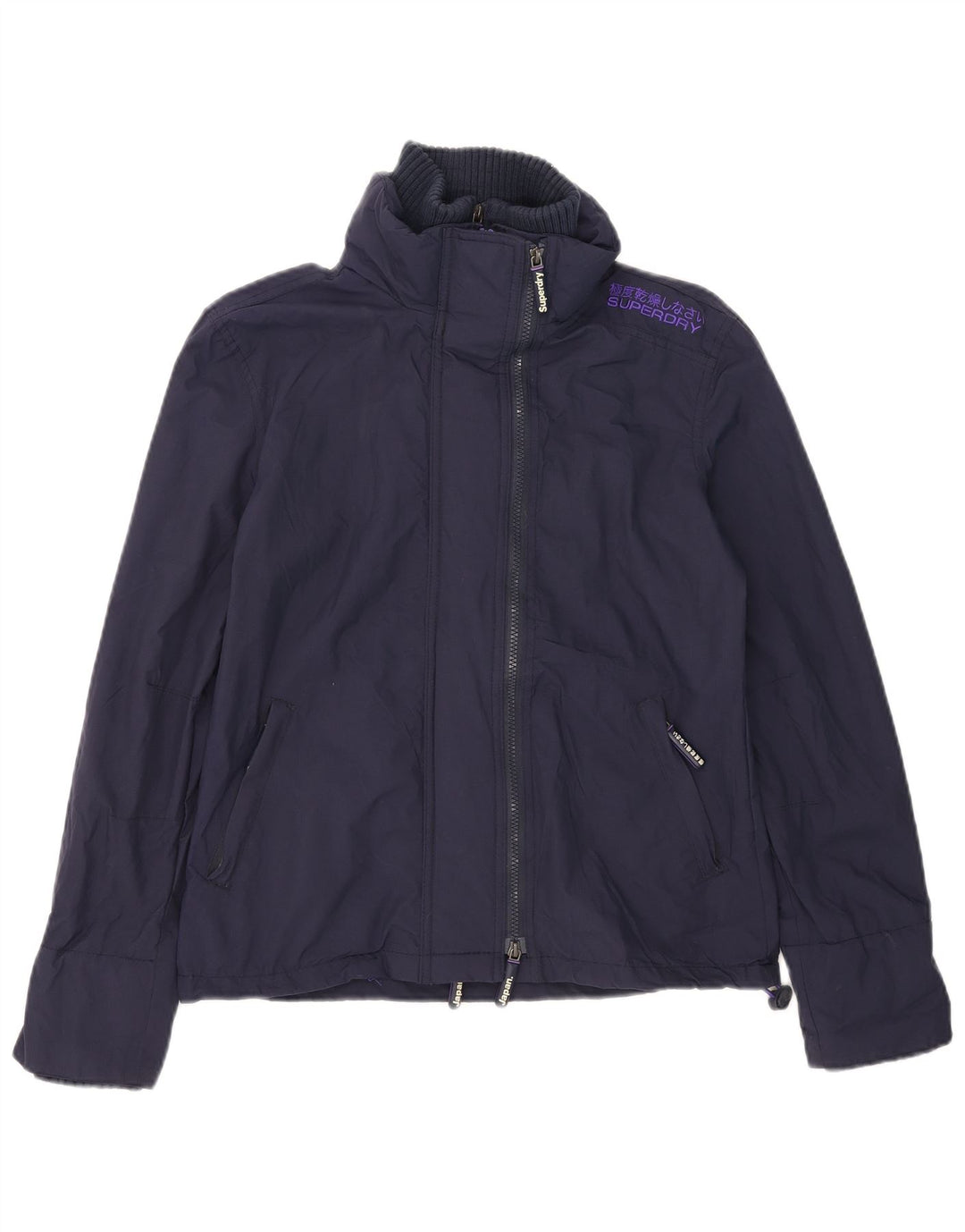 Jachetă Windbreaker pentru femei Superdry The Windcheater UK 10 Small Bleumarin
