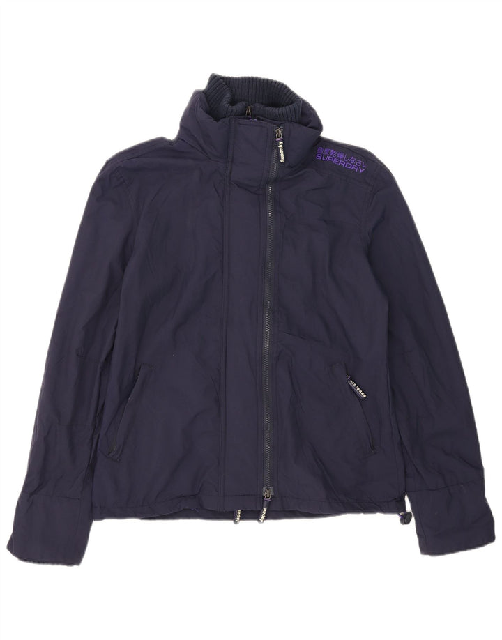 Jachetă Windbreaker pentru femei Superdry The Windcheater UK 10 Small Bleumarin
