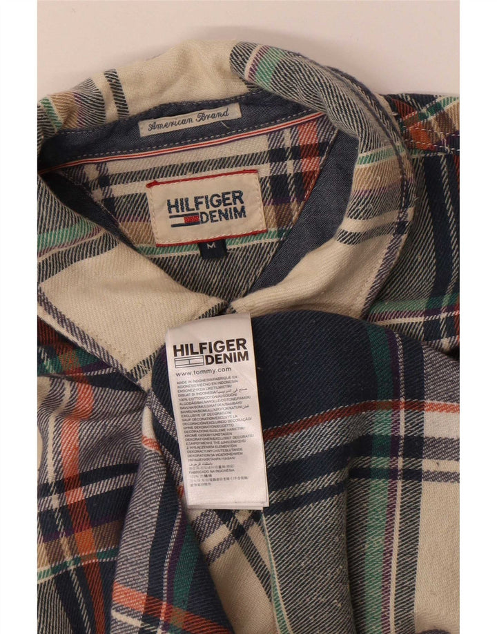 Cămașă de flanel pentru bărbați Tommy Hilfiger, bumbac cu carouri medii multicolore